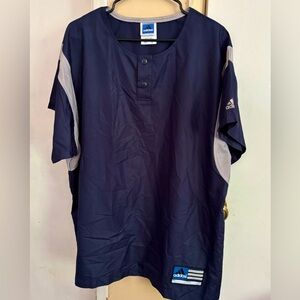 Adidas Dark blue cage jacket sz Large